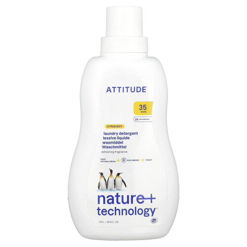 ATTITUDE, Σουπερμαρκετ Σαμπουάν, Πορτοκαλί Ζέστα, 35.5 fl oz (1.05 l)