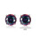 Σκουλαρίκια DESIGNICE Round7-Color Silver Stud για άνδρες, ασήμι 925, Unisex, Ροκ/Χιπ-Χοπ/Casual – Συμβατά 2