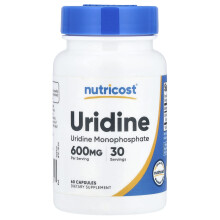 Nutricost, Uridină, 60 Capsule (300 mg per Capsulă)