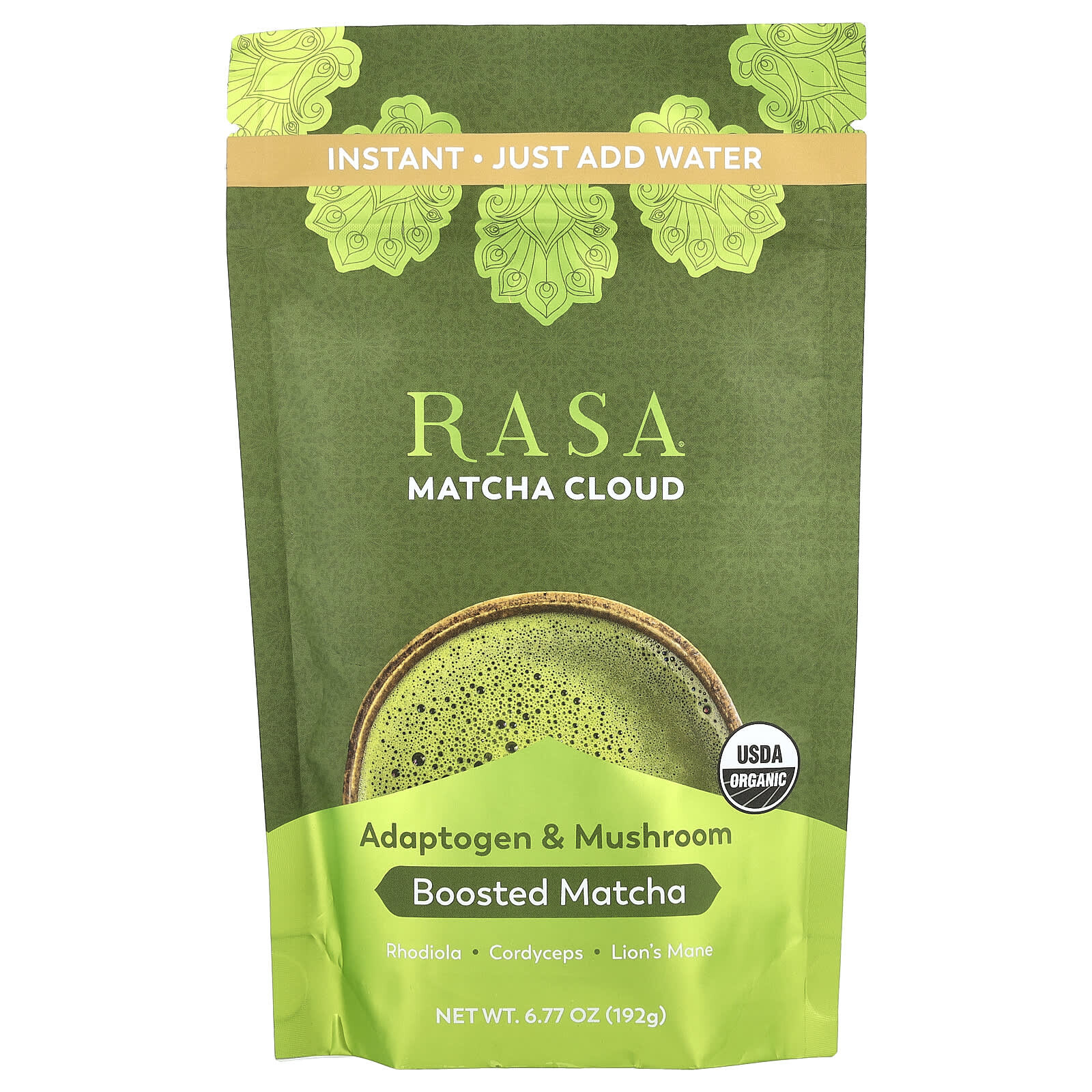 Liquid Rasa Macha Rasa, Adaptogen & Mushroom Boosted Matcha, Instant, Matcha Cloud, 6.77 ...