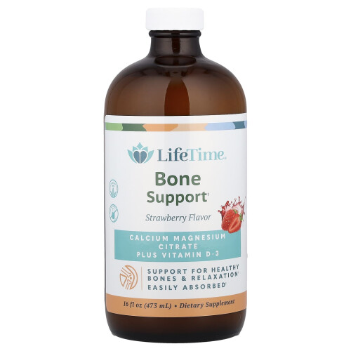 LifeTime Vitamins, Υποστήριξη Οστών, Στρωνγερι, 16 fl oz (473 ml)