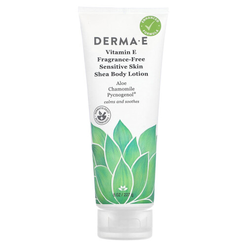DERMA E, Βιταμίνη Ε Εύαριστη Δέρματος Shea Κρέμα Σώματος, Αroma-Free, 8 fl oz (227 ml)
