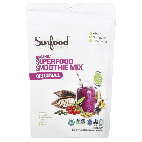 Sunfood, Οργανική Σούπερ Φαγητό Πάουντερ, Πρωτότυπος , 8 oz (227 g)