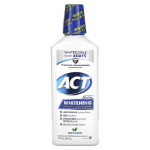 Act, Blekkende Anticavity Fluoride Mondwater, Alcoholvrij, Zacht Munt, 16,9 fl oz (500 ml)
