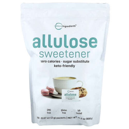 Micro Ingredients, Allulose Σουγαρί, 300 Πακέτα, 0.07 oz (2 g) Κάθε