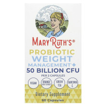 MaryRuth's, Probiotische Gewichtsbeheersing, 50 Miljard, 60 Capsules