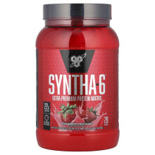 BSN, Syntha-6, Matriz de Proteína de Alta Calidad, Leche de Fresa, 2.91 lbs (1.32 kg)