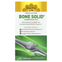 Country Life, Triple Action Bone Solid, 240 Capsułek
