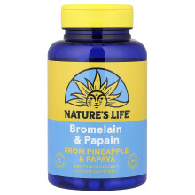 Nature's Life, Bromelain & Papain, 100 Vegetáriánus kapszula
