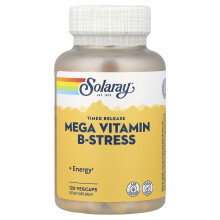 Solaray Mega Vitamin B-Stress Zeitgesteuert Freisetzen 120 VegCaps