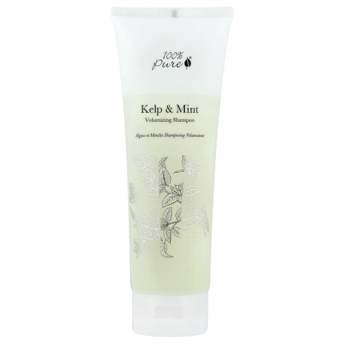 100% ΠΟΥΡ, Kelp & Mint Volumizing Shampoo, 8 fl oz (236 ml)