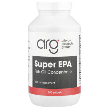 Allergy Research Group, Super EPA, Koncentrát Rybieho Oleja, 200 Kaplníkov