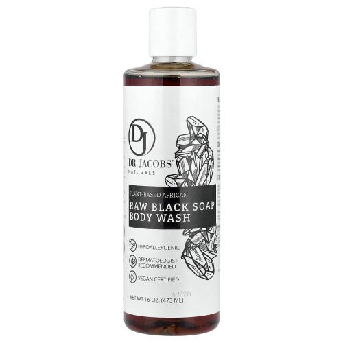 Dr. Jacobs Naturals, Οργανικό Αφρικανικό Μαύρο Σαμπουάν για το Σώμα, 16 oz (473 ml)