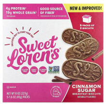 Sweet Loren's, Ontbijtgebakjes, Cinnamon Suiker, 5 Pakken, 1,6 oz (45 g) Elk