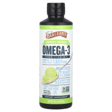 Barlean's, Seriously Delicious, Aceite de Pescado Omega-3, Potencia Alta, Torta de Limón, 1,500 mg, 16 oz (454 g)