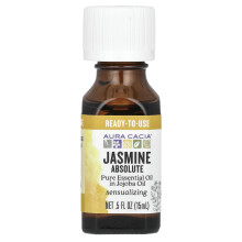Aura Cacia, Ren Essential Olja i Jojoba Olja, Jasmine Absolut, 0,5 fl oz (15 ml)