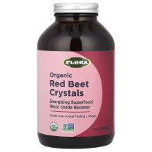 Flora, Ökológiai Vörös Répa Kristályok, 7 oz (200 g)