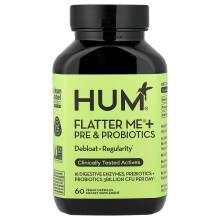HUM Nutrition, Flatter Me + Pre e Probiotici, 60 Capsula vegana