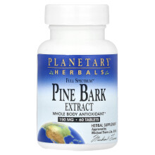 Planetary Herbals, Extract de Coajă de Măceșă Full Spectrum‚Ñ, 150 mg, 60 Tablete