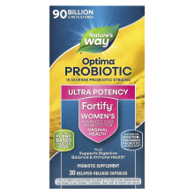 Nature's Way, Fortify Optima, Donne Probiotici + Prebiotici, Assistenza Avanzata, 90 Miliardi, 30 Capsule Ritardate