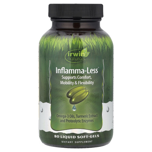 Irwin Naturals, Inflamma-Less, 80 Λιωμένα Μягά Στερεοποιημένα
