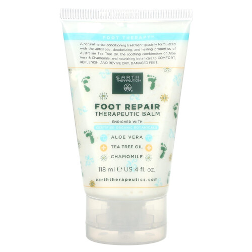 Earth Therapeutics, Αντιμετώπιση Πόδων, Θεραπευτική Κρέμα, 4 fl oz (118 ml)