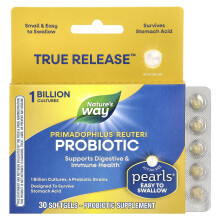Nature's Way, Probiotico Primadophilus Reuteri, 1 Miliardo, 30 Softgels