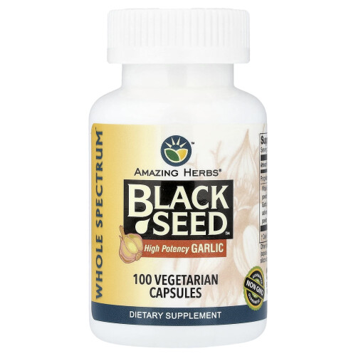 Amazing Herbs, Μαύρος Σπόρος, Υψηλή Δύναμη Γαρύφαλλο, 100 Vegetarian Capsules