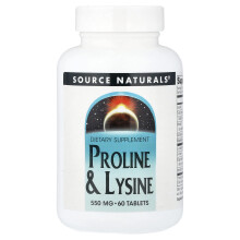 Source Naturals, Proline & Lysine, 60 Tablets