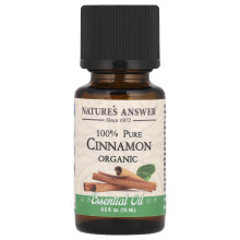 Nature's Answer, 100% Naturalny Olej Eterowy Organiczny, Cynamon, 0,5 fl oz (15 ml)