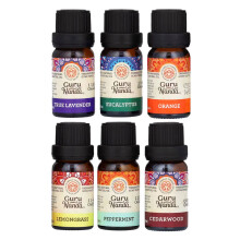 GuruNanda, Top 6 Singles 100% Pure Essentiële Olien , 6 Pack, .33 fl oz (10 ml) Elke