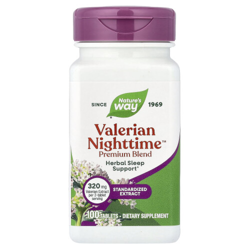 Nature's Way, Valerian Nighttime, 100 Tablets