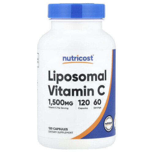 Nutricost, Λιποσωματική Βιταμίνη C, 120 Φιάλες (750 mg ανά Φιάλα)