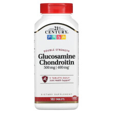 21st Century, Glucosamine Chondroitin, Dubbele Sterkte, 180 Tablets