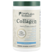 Great Lakes Wellness, Schnell auflösliche Kollagenpeptide, Tageswohlbefinden, Vanille, 10 oz (283 g)