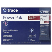 Trace Minerals Æ, Electrolyte Stamina PowerPak con Cranberry, 30 Pacchetti, 0.19 oz (5.3 g) Ogni