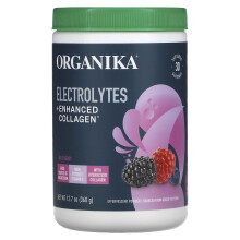 Organika, Elektrolyte + Verbesserte Kollagen, Wild Beere, 12,7 oz (360 g)