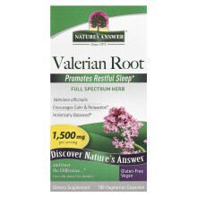 Nature's Answer, Radice di Valeriana, 180 Capsule vegetariani (500 mg per Capsula)