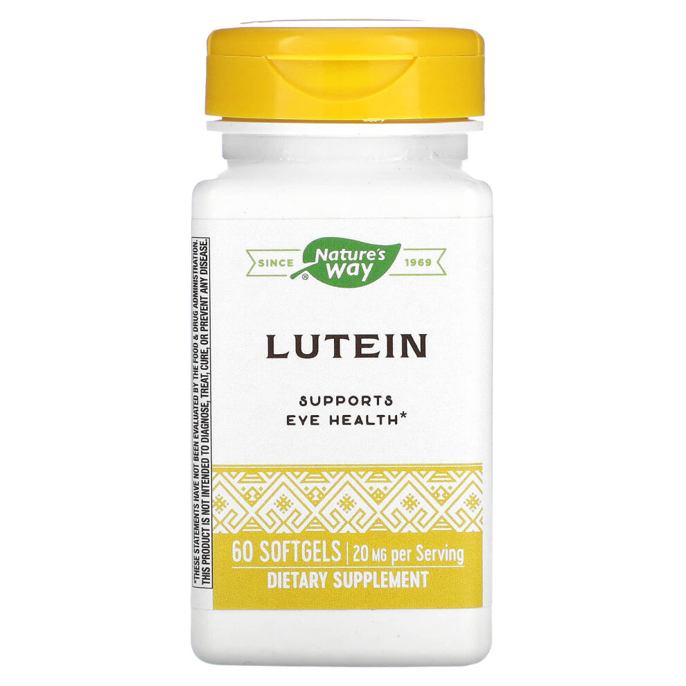 Nature's Way , Lutein, 20 Mg, 60 Softgels