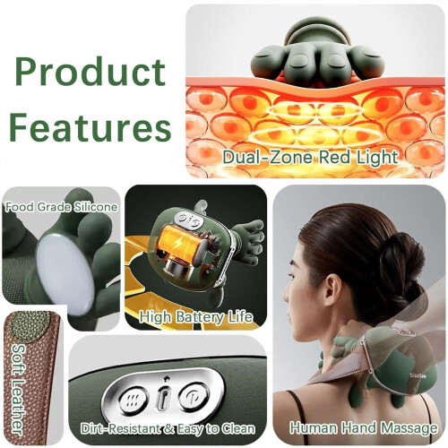 Massageador de ombros Massage Master com aquecimento e shiatsu 1