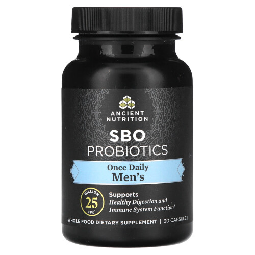 Ancient Nutrition, Mands, SBO Probiotika, 25 Billion CFU, 30 Capsuler