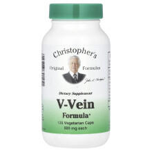 Christopher's Original Formulas, V-Vein Formule, 1.000 mg, 100 Vegetarische Capsules (500 mg per Capsule)