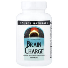 Source Naturals, Brain Charge, 60 Tabletten
