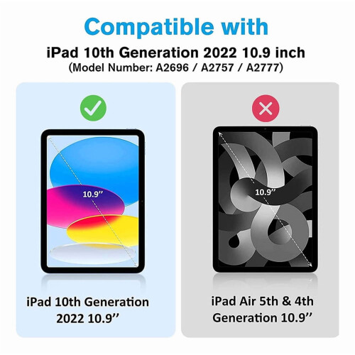 Wireless Keyboard and Mouse Combo for iPad 10th Gen 10.9" 1