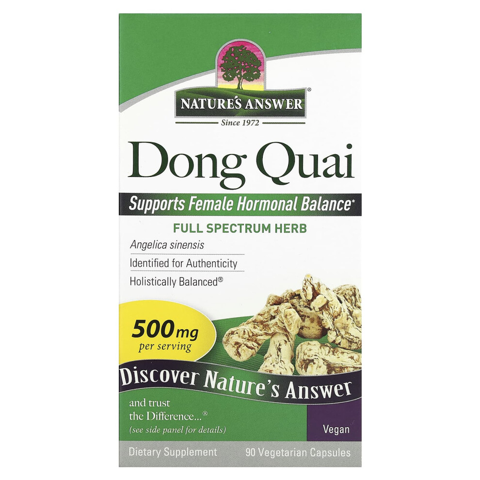 Nature's Answer , Dong Quai, 500 Mg, 90 Vegetarian Capsules