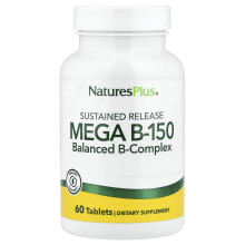 NaturesPlus, Sustained Release Mega B-150, 60 Tabletten