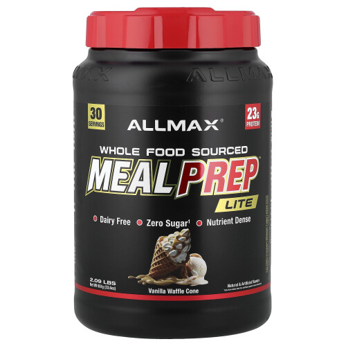 ALLMAX, Meal Prep Lite, Vanilla Waffle Cone, 2.09 lbs (33.6 oz)