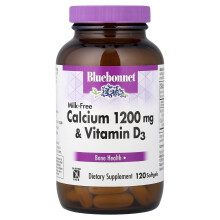 Bluebonnet Nutrition, Wapno & Witamina D3, 120 Miękkich Kapsułek