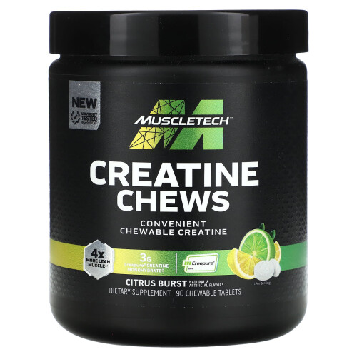 Muscletech Μούσκα Τέχνο, Κρεατίνη Γούμης, Σινιάπε, 90 Γευματίσματα
