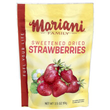 Mariani Dried Fruit, Gezoet Droge Aardbeien, 3,5 oz (99 g)
